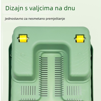 Plastične posude s ogrdom za kućni dekor, pogodne za stolne i podne posude, za sukulente, kućno vrtlarenje i balkon