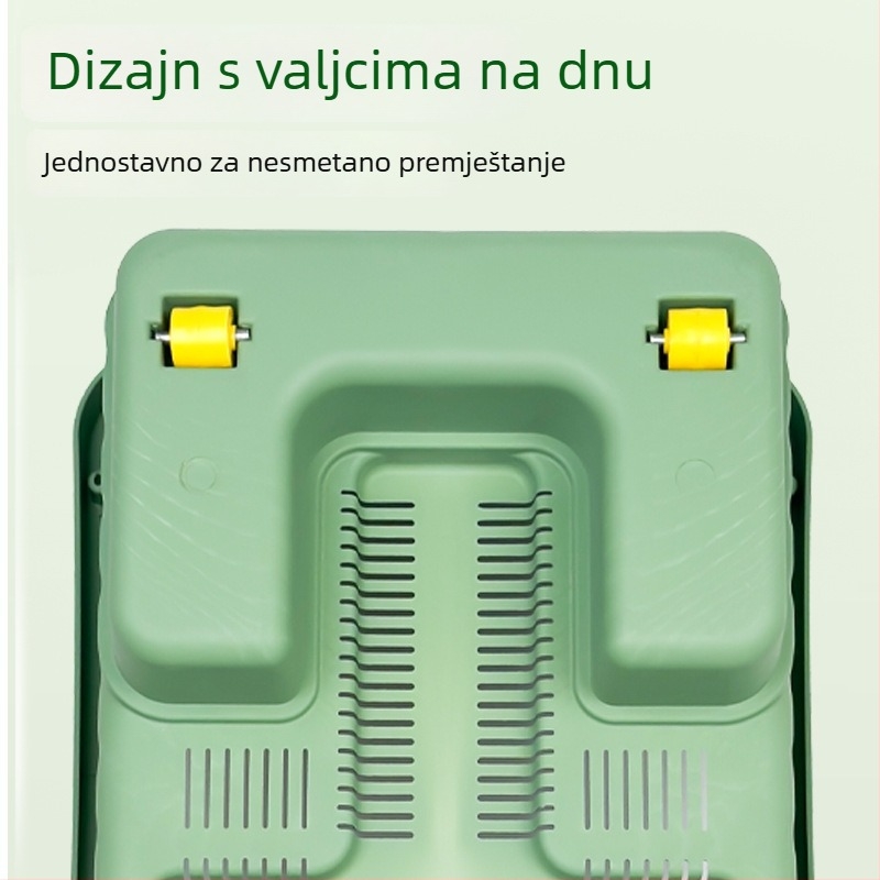 Plastične posude s ogrdom za kućni dekor, pogodne za stolne i podne posude, za sukulente, kućno vrtlarenje i balkon