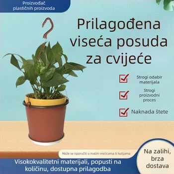 Viseće posude za biljke s kukicama, balkonske viseće posude za sukulente i penjačke biljke