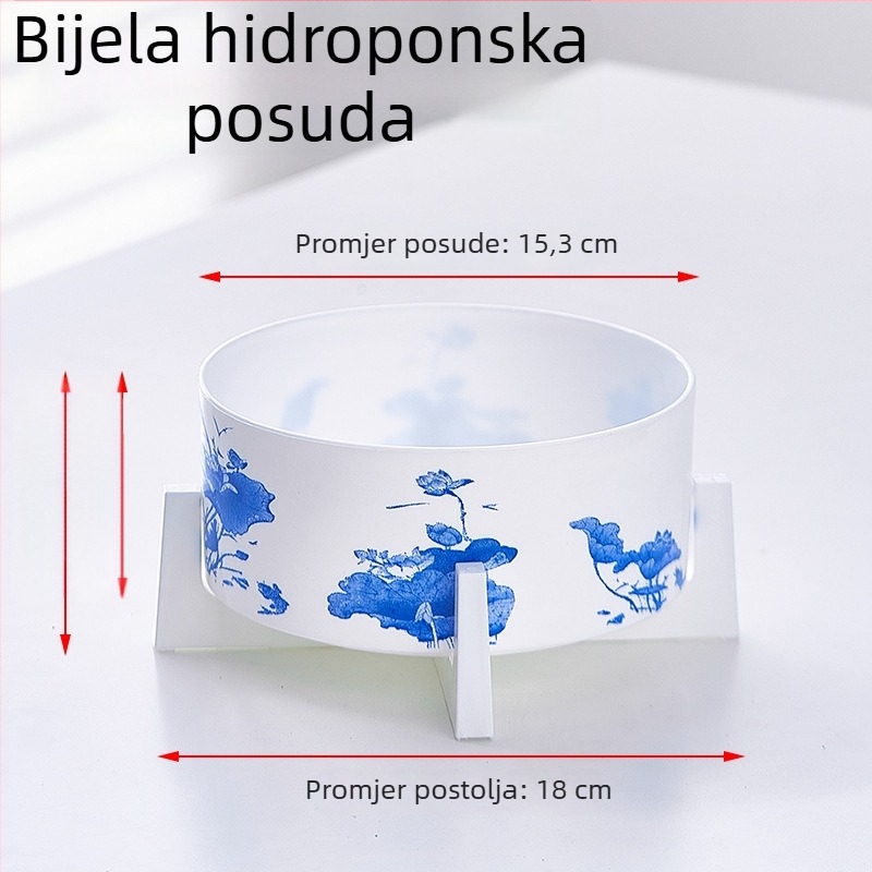 Hidroponska posuda od smole za narcise, novčano drvo, vodni ljiljani i lotos