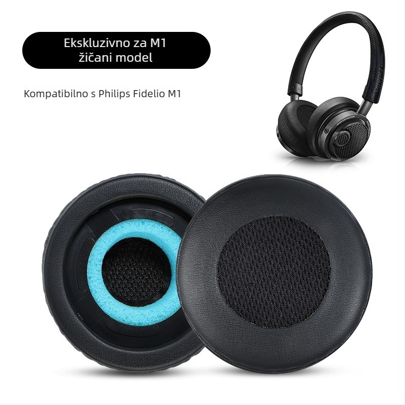 Kožna futrola za Philips Fidelio M1 slušalice, 90 mm, umjetna koža