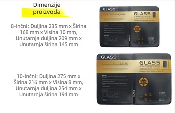 Blister kutija za iPad 8–10 inča s zaštitnim filmom za zaslon
