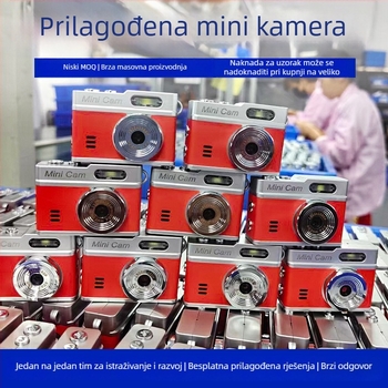 1080P HD mini putna kamera s ekranom, prenosni lančić za vlog, retro stil, za studente