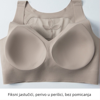 Happy Tree Bezšivni grudnjak s mekom podrškom, Push-Up učinak, čvrste košarice, integrirana vest-za- leđa, protiv opuštanja dojki