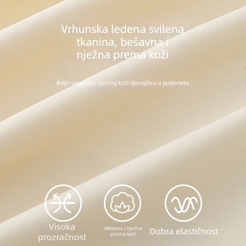 Donje rublje za djevojčice u fazi rasta s punim košaricama, fiksnim širokim naramenicama, valovitim rubom, nježno na kožu, ne ostavlja tragove