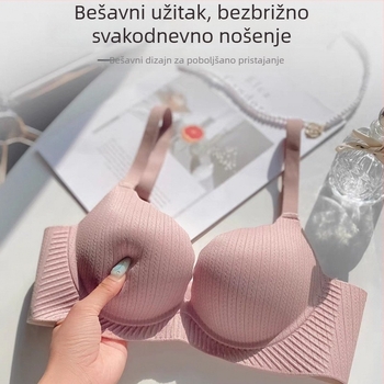 Push-Up bezšivni set grudnjaka za žene, 3/4 košarica, mekana potpora, japanski stil