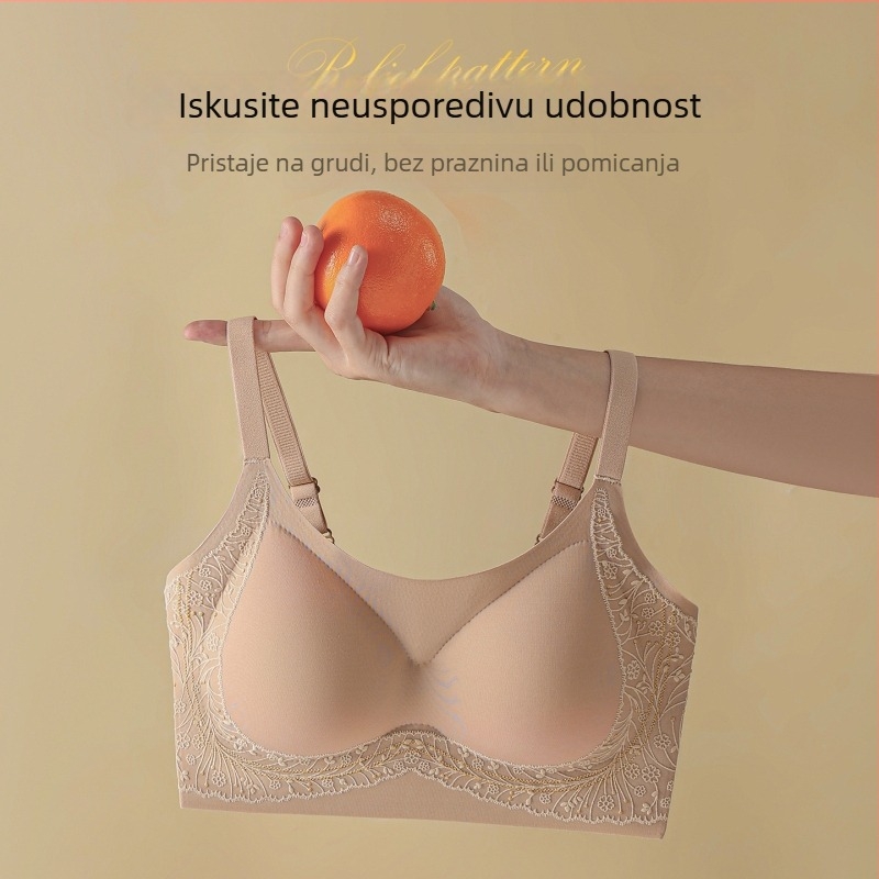 Bezšivni grudnjak s mekanom podrškom, podizanjem i oblikovanjem za male grudi