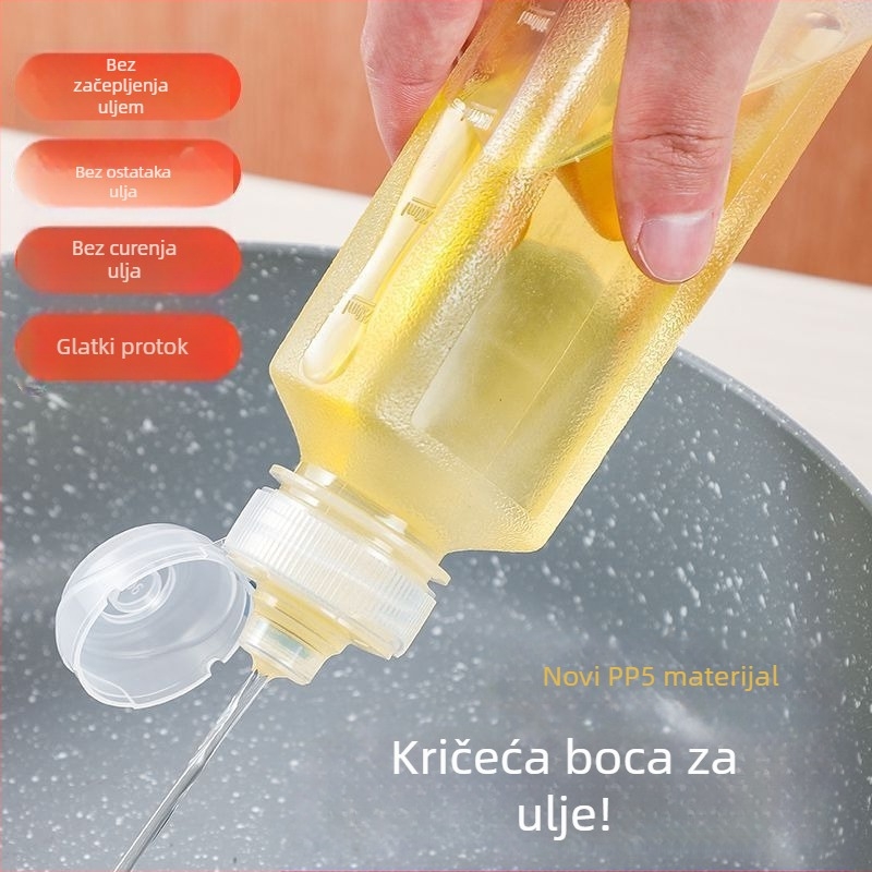 Prijenosna posuda za začine i ulje za vanjsku upotrebu: roštilj, putovanja, kampiranje i piknik; zatvorena posuda za začine s raspršivačem ulja