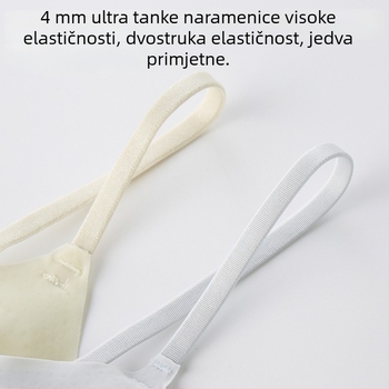 Nevidljivi push-up grudnjak od ice silk za male grudi, ljetni tanki naramenice