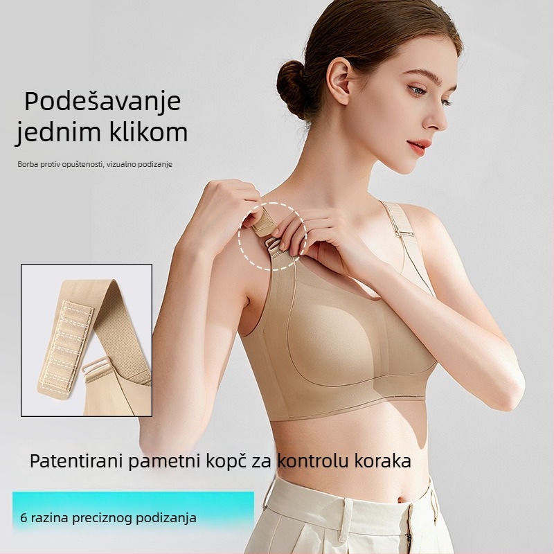 Runwei bešivni grudnjak za žene s velikim prsima – dizanje, oblikovanje bočnih grudi, protiv opuštanja, podesive naramenice