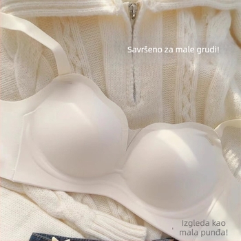 Bezšivni grudnjak za male grudi, jednobojna košarica, ¾ košarica, stražnje kopčanje s tri reda kopči