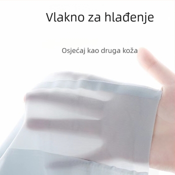 Ženski bezšivni grudnjak od ledenog svilenog materijala, tanak, bez žica, prozračan, vest-stil podrške i protiv opuštanja dojki