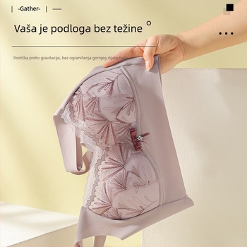 Bešiv grudnjak za ljeto, bez žice, s punim košaricama, glatko leđa, oblikovanje tijela, plus veličina