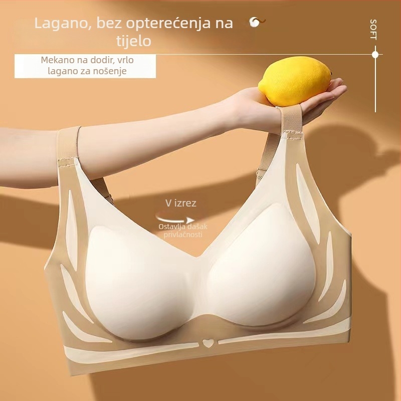Bezšivna podizačka cami za žene, za male grudi, push-up, bez metalnih prstena