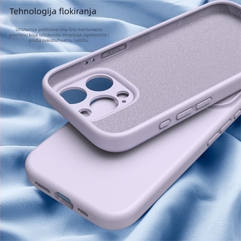 Maska za iPhone 17 Pro od tekućeg silikona – puna zaštita kamere, otporna na padove, precizni otvori, u bojama: žuta, siva, crna, antička bijela