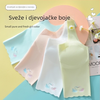Bešiv grudnjak za djevojčice, tubasti top, 3/4 košarica, prozračan i udoban