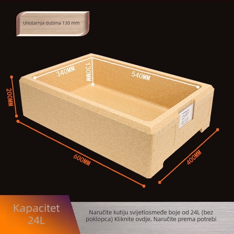 Kutija za mousse peciva za prijevoz – EPP pjenasti izolacijski kutija za pečenje i transport 18L/24L/29.5L/33.5L