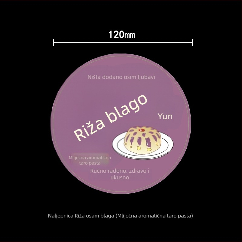 Jednokratna okrugla posuda za hranu 650 ml za Eight Treasures Rice i Laba porridge, posuda za dostavu, debela