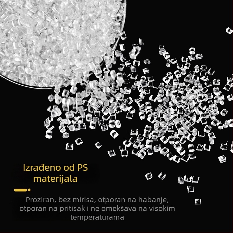 Jednokratne tvrde plastične tanjure za voće i užinu, kristalno prozirne, pojačan dizajn, tanjur za večeru, prehrambena kvaliteta, za kućnu upotrebu.
