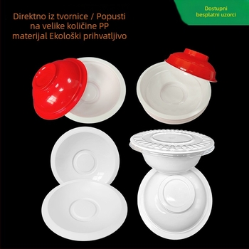 Plastična zdjela za obrok, mikrovalna sigurnost, retro luksuzni stil