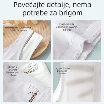 Prozračni grudnjak u stilu veste za tinejdžerice, s punim košaricama, udoban antibakterijski 7A