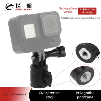 360° rotirajući adapter s 1/4-inch navojem za Insta360 One X i GoPro 13, kompaktni gimbal adapter