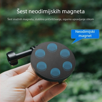 Magnetska stolna baza za DJI Pocket 3, držač za ogradu s vakuumskim čašom za akcijske kamere