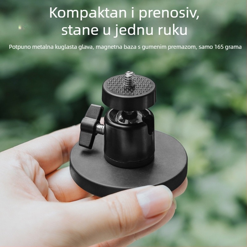 Magnetska stolna baza za DJI Pocket 3, držač za ogradu s vakuumskim čašom za akcijske kamere