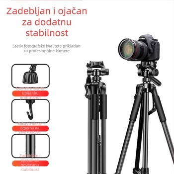 3520 Stativ za DSLR kameru, podni držak za fotografiju i prijenos uživo, prijenosni držač za telefon