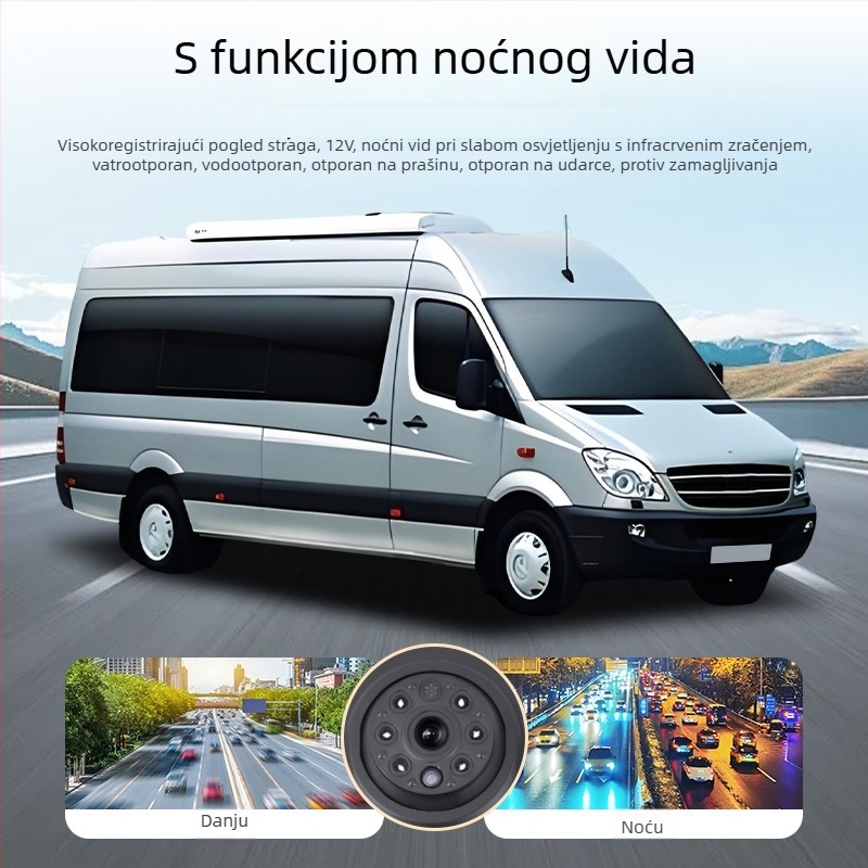 Kamera za vožnju unatrag s visoko postavljenim svjetlom kočnice za Mercedes-Benz Sprinter RV