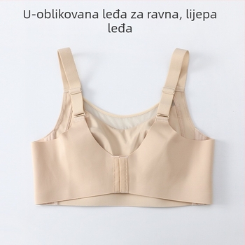 Ljetni grudnjak za žene velikih veličina, bezšivan, 3/4 košarica, tanke oblikovane košarice, udoban i mekan