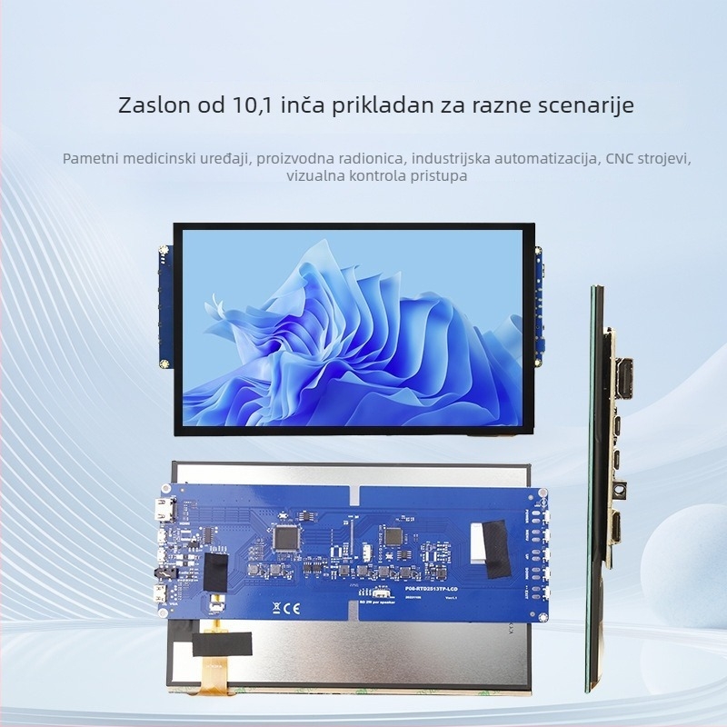 10,1-inčni HDMI IPS LCD zaslon s kapacitivnim dodirnim zaslonom, bez upravljača, za Raspberry Pi