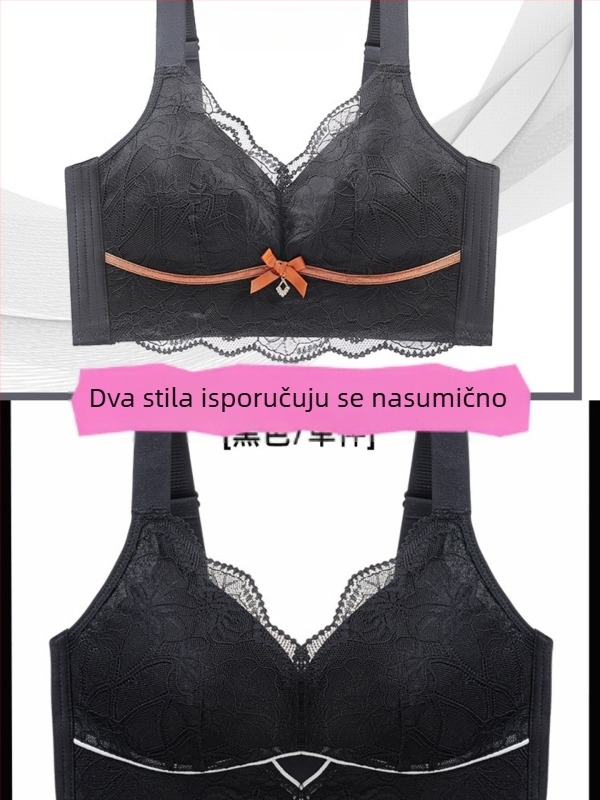 Čipkasto žensko donje rublje, plus veličina, potpuno košarice, bočna podrška, bez žica, podizanje, grudnjak s visokim bočnim zatvaračem, protiv opuštanja grudi