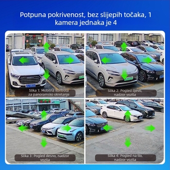 Blue Spirit Eagle Solarni vanjska kamera za nadzor, 360° HD noćni prikaz, daljinsko upravljanje pametnim telefonom, bez napajanja i interneta, 4G bez potrošnje podataka