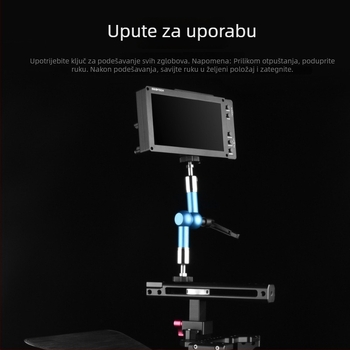 YELANGU magični ram za kameru i DV monitor — univerzalni držač LCD zaslona, aluminijska legura, maksimalno opterećenje 2–5 kg, model A75