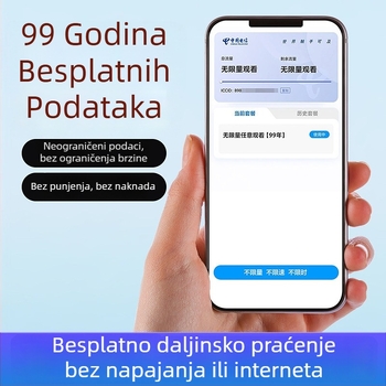 Solarna vanjska sigurnosna kamera s tri objektiva, 360° panoramski pogled, 4G povezanost