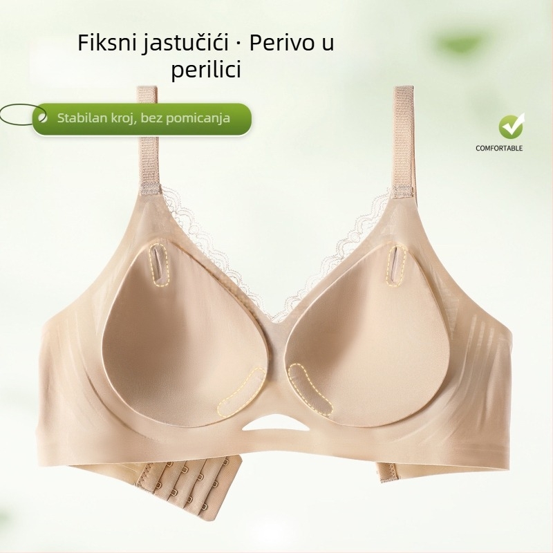 Grudnjak za žene s velikim dojkama, skuplja bočne dojke i pruža potporu, sprječava opuštanje, prozračni pamuk, ljetni model 2026, velika veličina