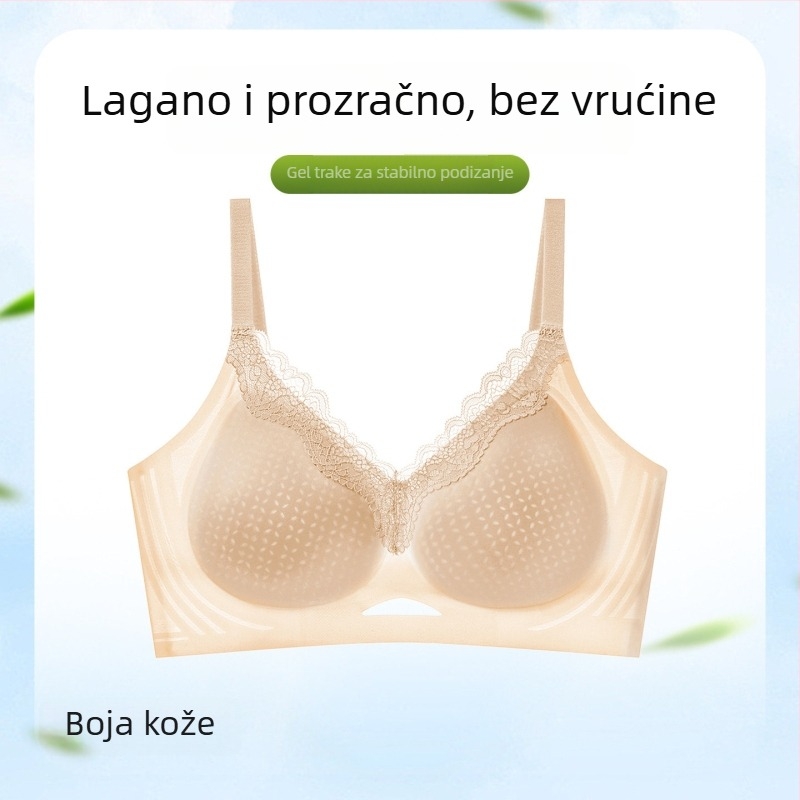 Grudnjak za žene s velikim dojkama, skuplja bočne dojke i pruža potporu, sprječava opuštanje, prozračni pamuk, ljetni model 2026, velika veličina