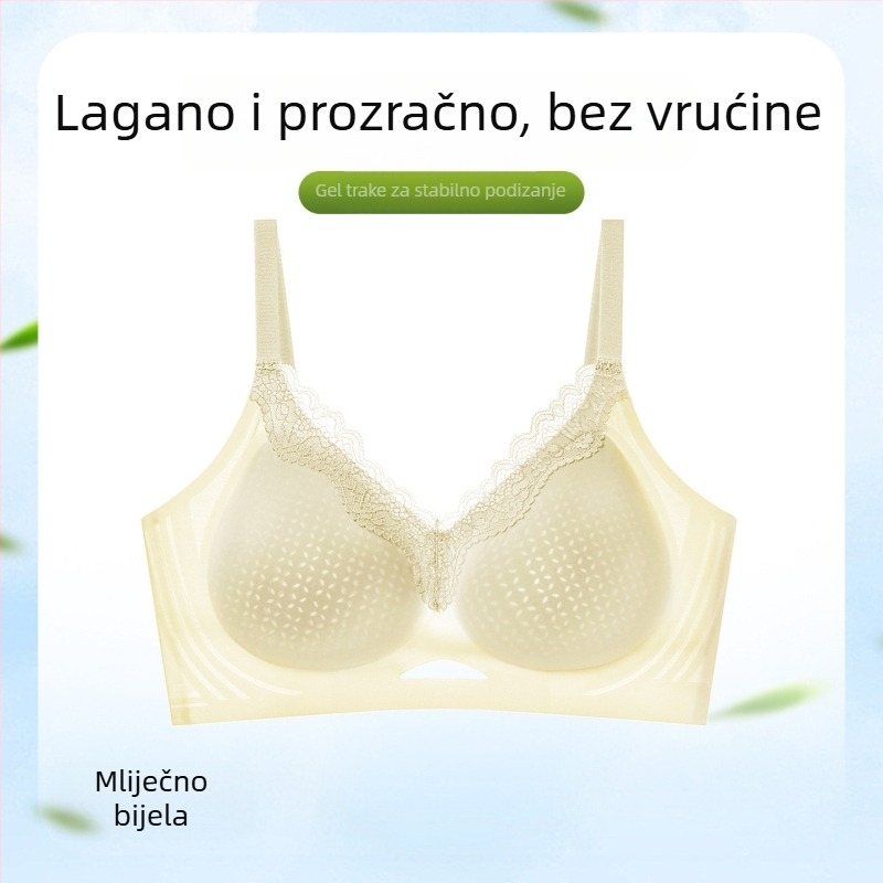 Grudnjak za žene s velikim dojkama, skuplja bočne dojke i pruža potporu, sprječava opuštanje, prozračni pamuk, ljetni model 2026, velika veličina