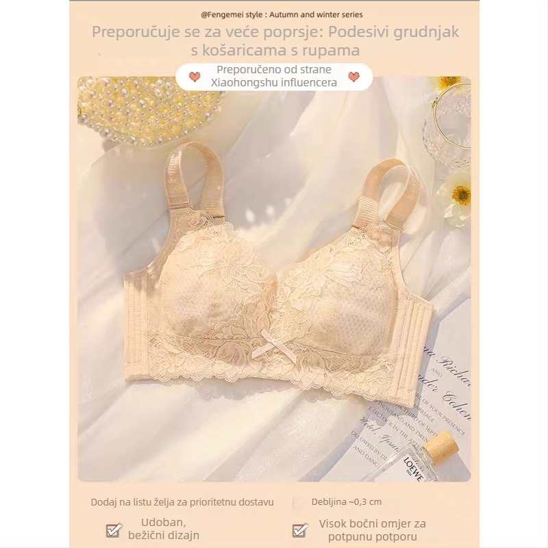 Plus-size grudnjak s punim košaricama, tanko oblikovane čašice, podržava i oblikuje siluetu, prozračni najlon, udoban dizajn