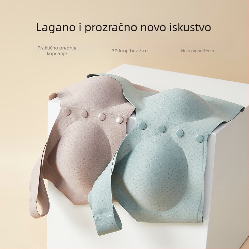 Plus-size grudnjak s prednjim kopčanjem, podesivim naramenicama, elegantnim stražnjim dijelom, skuplja i podiže, smanjuje bočne prsa, vizualno vitkija