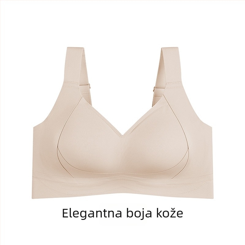 Plus-size grudnjak s punim košaricama, prozračan, bez žice, podiže i oblikuje, stražnje zatvaranje s pet redova kopči