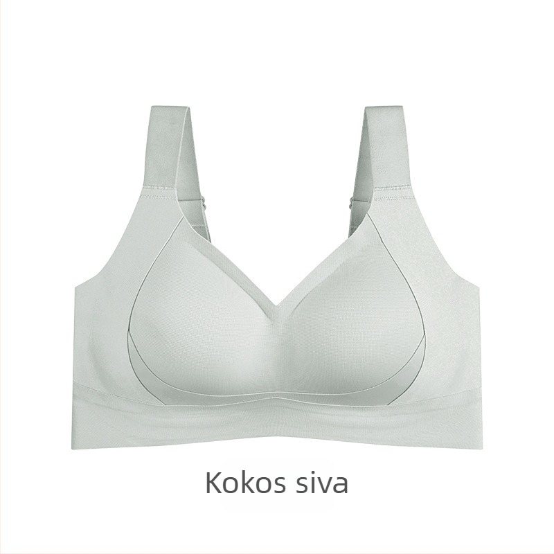 Plus-size grudnjak s punim košaricama, prozračan, bez žice, podiže i oblikuje, stražnje zatvaranje s pet redova kopči