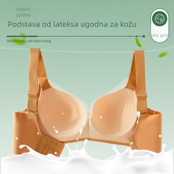 Plus-size tanki čipkasti bežični grudnjak za velike grudi, podrška sa strane i prednje podizanje