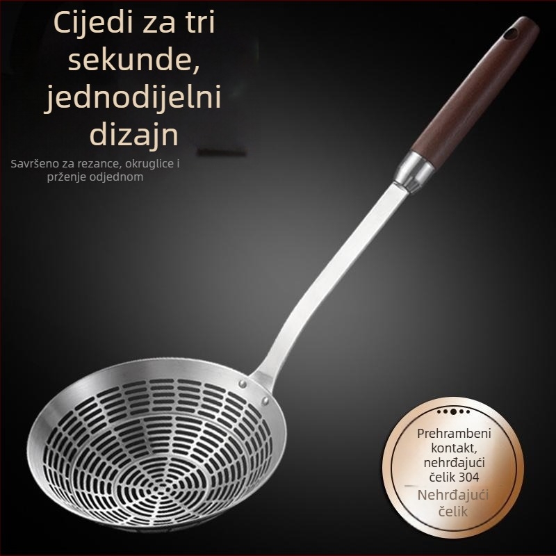 Sito od nehrđajućeg čelika visoke kakvoće, za tjesteninu i knedle, cjedilo za prženje, posebno za Chaosan hot pot