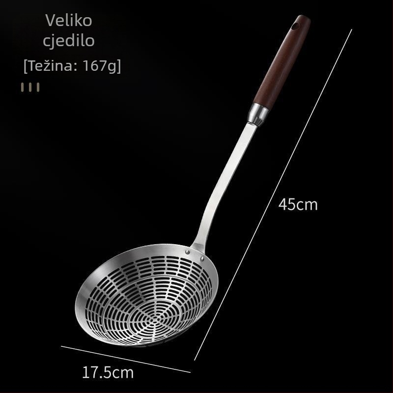 Sito od nehrđajućeg čelika visoke kakvoće, za tjesteninu i knedle, cjedilo za prženje, posebno za Chaosan hot pot