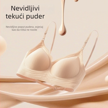 Sutien bez leđa s odvojivim remenima, za male grudi, push-up, protiv opuštanja, prozračan, udoban
