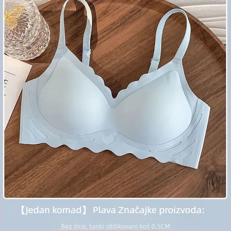 Bezšivna grudnjica za žene s malim grudima, bez žice, push-up efekt, podizanje i udobnost