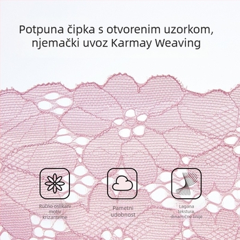 Cosmos čipkasti grudnjak za male grudi, push-up i podizanje, prozračan i udoban, skuplja bočne dojke prema centru