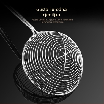 GDAY 304 nehrđajući čelik – mrežasta žlica za vruću posudu, žlica za rezance i prženje, mala veličina